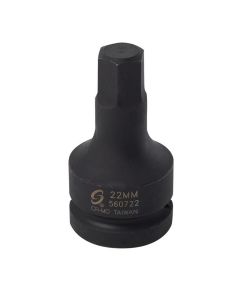 SUNEX 1"Dr. 22mm Hex Bit Socket