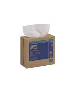 TOR192127 image(0) - Tork Molnlycke 192127 Pop-Up Box Wiper Plus, 16-1/4 in L x 9-1/4 in W, 100, Paper/Double Re-Creped, White, 1 Plys