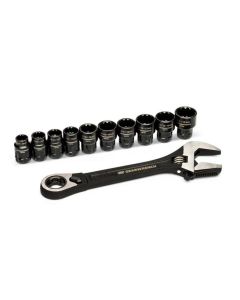 KDTGWPTAW8 image(0) - GearWrench 11 Piece Pass-Thru&trade; Adjustable Wrench Set