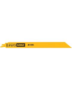 DWTDWAR12114 image(1) - DEWALT 12in 14 TPI 1in Reciprocating Saw Blade 5-Ct
