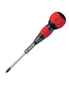 VES220P2100 image(0) - Vessel Tools No.220 Ball Grip Screwdriver PH2x100