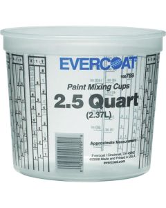 FIB789 image(0) - Fibre glass Evercoat 100789 Paint Mixing Cup, 2.5 qt