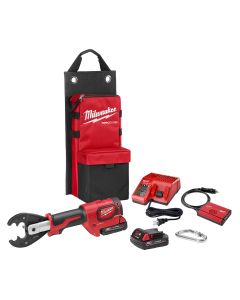 MLW2678-22O image(0) - Milwaukee Tool M18FORCE LOGIC 6T Utility Crimper Kit with D3 Grooves and Fixed O Die