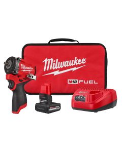 MLW2562-21 image(1) - Milwaukee Tool M12 FUEL Stubby 3/8 Inch Impact Wrench Kit