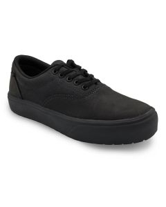 FSIAW4024-7-5D image(0) - AIRWALK CRUZ Leather Soft Toe - Men's - SFT|EH|SR|SF - Triple Black - Size: 7.5 - D - (Regular)