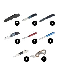 CRKISNSPRING24I image(0) - CRKT (Columbia River Knife) Multi-Knife Assisted Open Folding Blades Spring Value Pack - 11 Knives