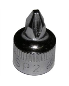VIM Tools Stubby Philips Driver, P2 Tip, 1/4 Inch Square Drive