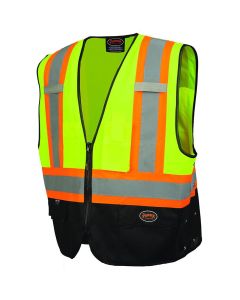 Pioneer Pioneer - Safety Vest - Hi-Vis Yellow/Green/Black - Size 2XL/3XL