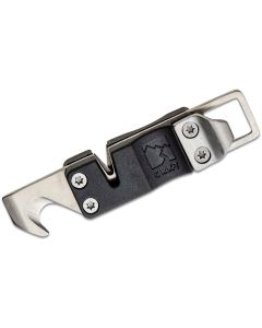 CRK9096 image(0) - CRKT (Columbia River Knife) CRKT Micro Tool & Keychain Sharpener 2Cr13   Blade Multi-Tool Glass-Reinforced Nylon Handle - Black/Silver