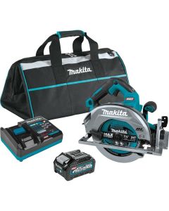 MAKGSH01M1 image(0) - Makita 40V max XGT&reg; Brushless Cordless 7-1/4" Circular Saw Kit, AWS&reg; Capable, bag, with one battery (4.0Ah)