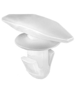 AUVECO 19368 Double Head Type 3 Weatherstrip Retainer, (5 x 15 mm Dia Bottom) Head, Nylon, Natural