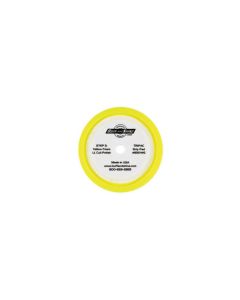 Buff And Shine 830WG Convoluted Face Buffing Grip Pad, 8 in Dia, 1-1/2 in THK, Foam, Hook and Loop Attachment, Yellow