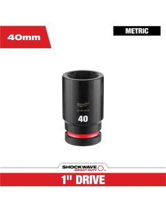 Milwaukee Tool SHOCKWAVE&trade; Impact Duty 1" Drive 40MM Deep 6 Point Socket