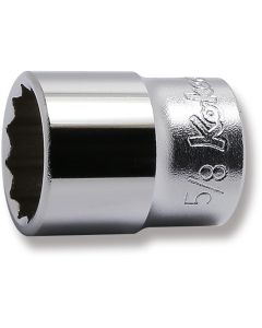 KKN3405A-5-8 image(0) - Ko-ken USA 3405A-5/8 3/8 Sq. Dr. Socket 5/8 12 point Length 28mm