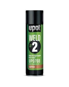 U Pol Products UP0768 WELD#2 Weld-Through Primer, 450 mL, Copper, 53.8 sq-ft Coverage, 10 to 20 min Air Dry Curing