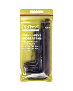 Eklind Tool Company TORX-L-KEY 14 PC. SHORT TORX L-KEY VINYLE POUCH