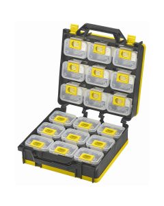 ShopSol Storage Case 2- Sided 18 bins with Carry Strap
