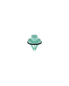 AVC21158 image(0) - AUVECO 21158 Fender Molding Clip, (7.5 x 11 mm Top x 15 x 15 mm Bottom) Head, Nylon, Green