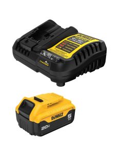 DWTDCB205C image(0) - DeWalt 20V MAX* 5.0 Ah Starter Kit