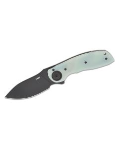 CRK5420 image(0) - CRKT (Columbia River Knife) Bot AUS 10 EDP Plain Blade Assisted Folding Knife with Deadbolt Lock G10 Handle - Black/Green
