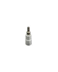 VIM Tools T20 TORX, Gun Metal Gray Bit, Satin Chrome 1/4 Inch Square Drive Bit Holder