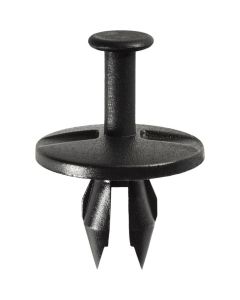 AVCAP14010 image(0) - AUVECO AP14010 Push-Type with Open End Type 5 Fascia Retainer, 1 in Dia Head x 23/32 in L Stem, Nylon, Black