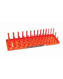 HNE12053 image(1) - Hansen Global 1/2" SAE 3-Row Socket Tray - Orange