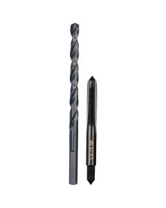 MLW49-57-5538 image(3) - Milwaukee Tool 1/4"-28 NF Straight Flute Plug Tap & #3 Drill Bit