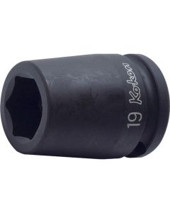 KKN15400M-21 image(0) - Ko-ken USA 15400M-21 5/8 Sq. Dr. Socket 21mm 6 point Length 47.5mm