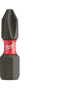 MLW48-32-4712 image(0) - Milwaukee Tool SHOCKWAVE Impact Phillips #2 Insert Bits (Bulk 25)