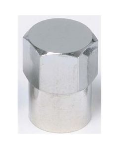 TMRTI116 image(1) - Tire Mechanic's Resource Chromed Long Skirted Plastic Sealing Cap (Box of 100)