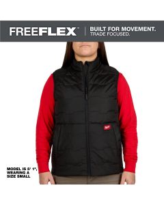 MLWF350B-XS image(0) - Milwaukee Tool Womens FREEFLEX Lightweight Insulated Vest Black XS