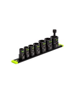 GETXBS7S image(1) - Grip Edge Tools 7-PC 3/8" Drive SAE RPT Socket Extractor set (Standard Length)