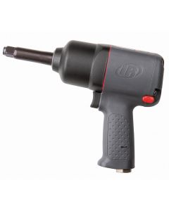 IRT2130-2 image(1) - Ingersoll Rand 1/2 Inch Air Impact Wrench, 2 Inch Ext Anvil, Heavy Duty, 650 ft-lb Torque, Friction Ring Retainer, Pistol Grip