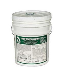 US Chemical 36155 Paint Booth Coating, 5 gal Bucket, Clear