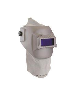 SRWS29411-08E image(0) - Sellstrom Welding Helmet - Passive - Nylon - Lift Front -  2" x 4.25" Viewing Area - Shade 10 - Ratcheting Headgear - Grey - Confined Space