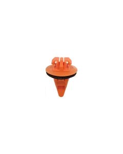 AVC20688 image(0) - AUVECO 20688 Wheel Flare Molding Clip, 17 mm Dia Head x 17 mm L Stem, Nylon, Orange