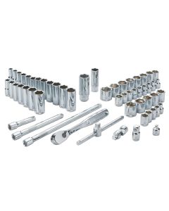 DWTDWMT19252 image(1) - DEWALT 56 Piece 3/8 in Drive Combination Socket Set - 6 & 12 Point