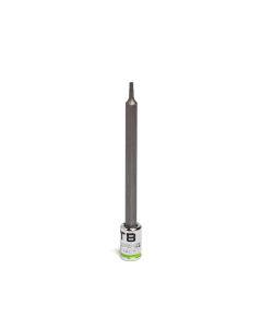 GETSTA8L image(0) - Grip Edge Tools 1/4" Dr RPT Long Star Bit Socket T8