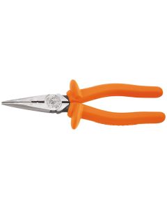 Klein Tools Long Nose Pliers, Insulated, 8-Inch