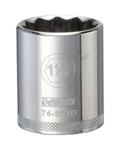 DEWALT 001Pc 12Dr Socket-12Pt-1-1/16