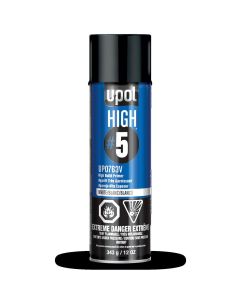 UPO0763V image(0) - U Pol Products HIGH#5 UP0763V High Build Primer, 450 mL Aerosol Can, White, 21.5 sq-ft Coverage