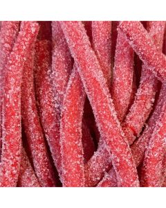 Tender Heifer Snack Co. Gummy Cream Filled Licorice Tubes Sour Strawberry Candy - 10 oz