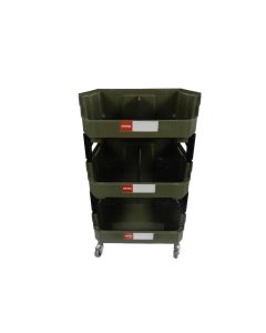 LDS1011077 image(0) - ShopSol Shuter 3-Tier Utility Cart