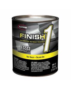 FNHFS512-4 image(0) - Finish 1 Automotive Refinish Products FS512-4 4.1 VOC Enamel Sealer Undercoat, 1 qt Can, Gray