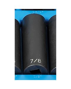 GRE2128D image(0) - Grey Pneumatic 1/2" Drive x 7/8" Deep - 12 Point Socket