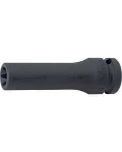 KKN14325-E12 image(0) - Ko-ken USA 14325-E12 1/2 Sq. Dr. Deep Impact TORX E12 Socket - Length 80mm