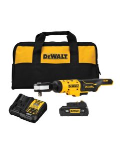 DWTDCF503GG1 image(0) - DeWalt 12V 3/8In Bl Compact Ratchet Kit