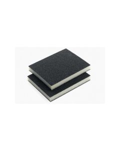 Indasa USA,Inc. 595169 Rhyno Double-Sided Sponge Pad, 5 in L x 4 in W x 1/2 in THK, Micro Fine-Grade, Beige