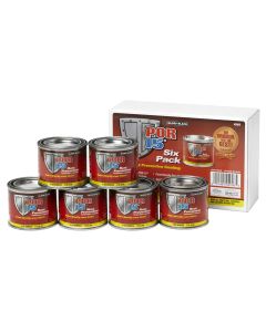 POI45006 image(0) - POR-15 INC 45006 High Performance Rust Preventive Coating, 4 oz Can, 6/pk, Gloss Black, 250 to 450 sq-ft/gal Coverage